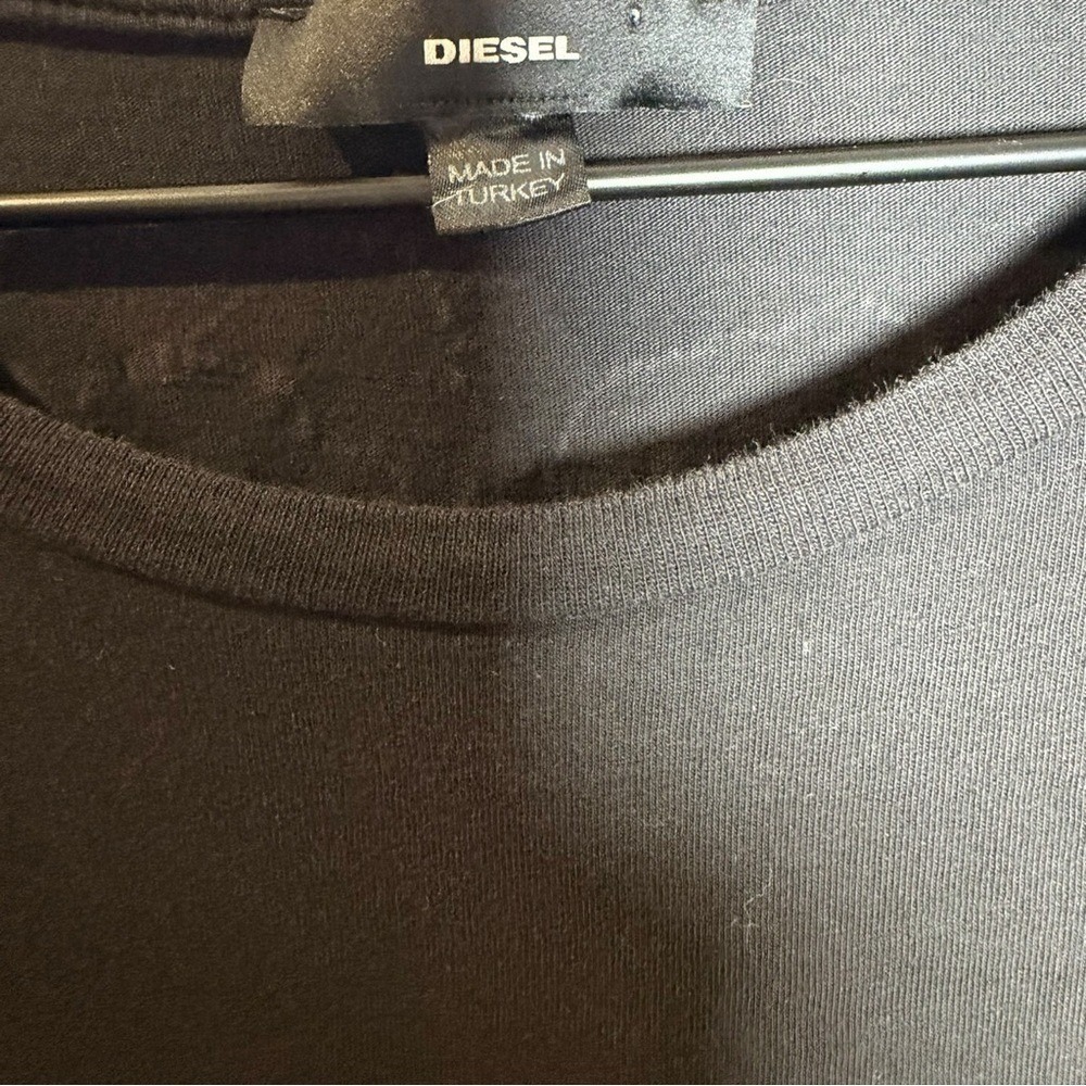 Archive Diesel Y2K Black Rose Graphic Baby Tee • Distressed Indie Sleaze S - Picture 4 of 11